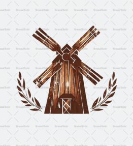 Rustikale Windmühle